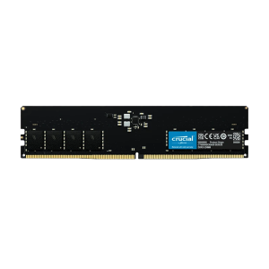رم کامپیوتر DDR5 تک کاناله 4800 مگاهرتز CL40 کروشیال مدل UDIMM ظرفیت 16 گیگابایت